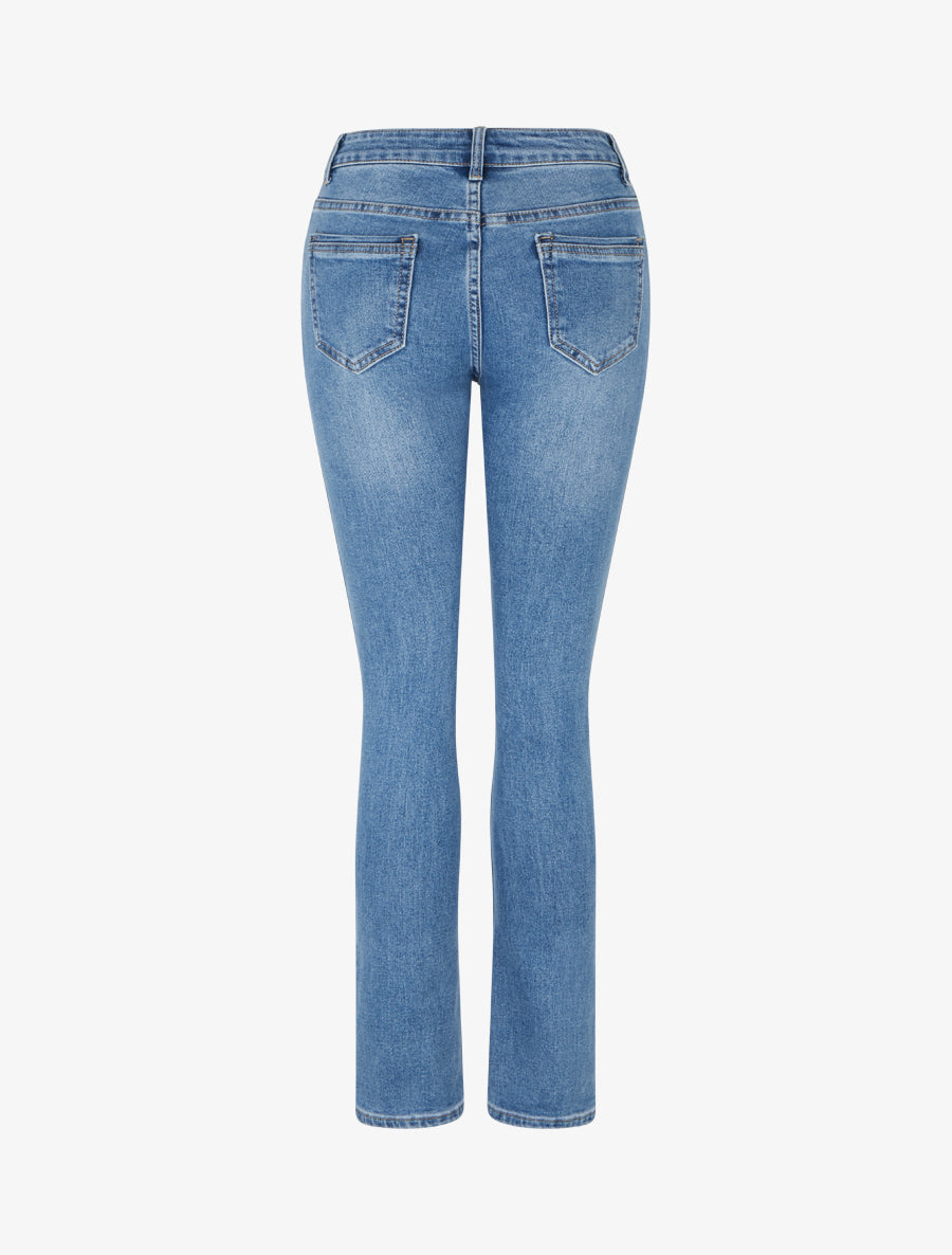 Jean classique coupe slim - Bleu - 2