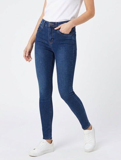 Jean standard taglio skinny - Blu