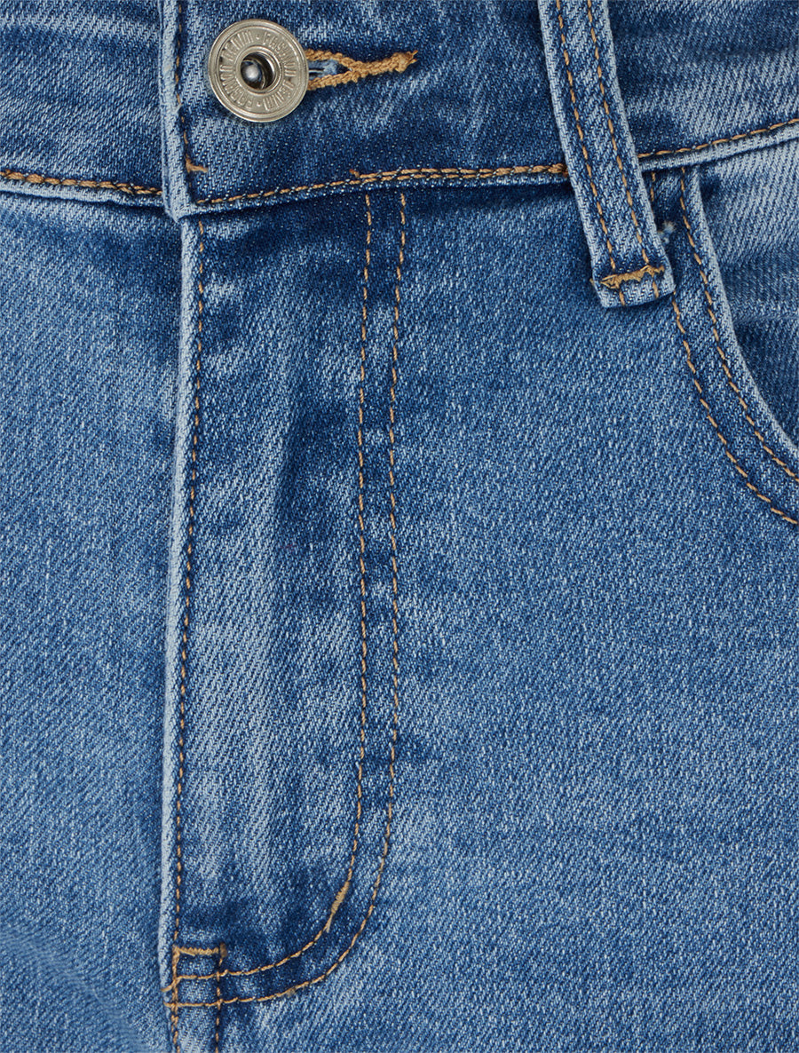 Jean à revers coupe mom fit - Bleu - 3