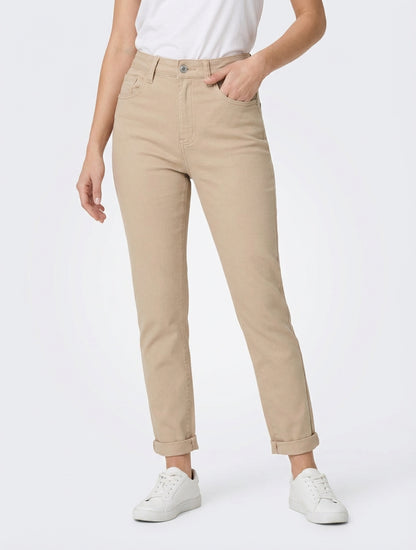 Jean a vita alta - Beige