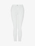 Jean skinny uni à taille standard - Blanc - 1