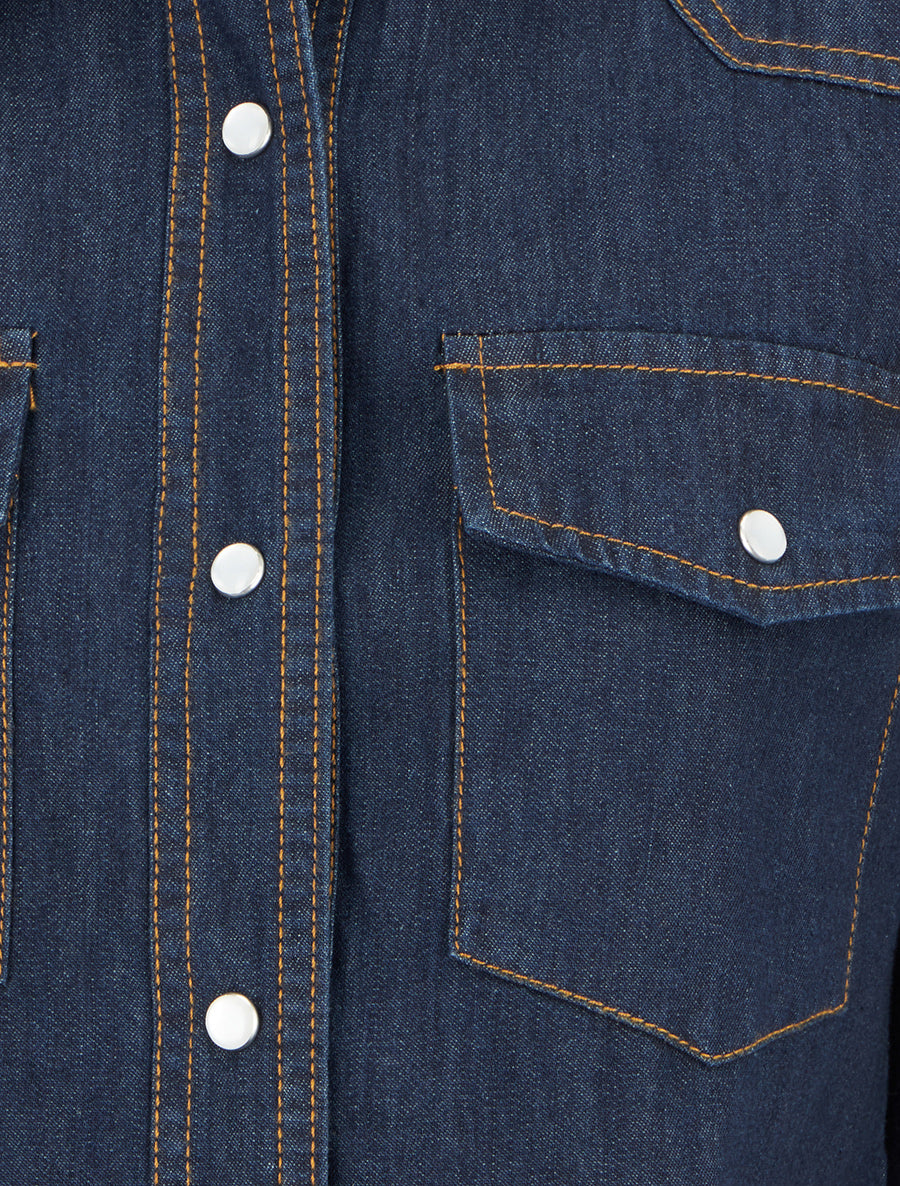 Chemise en jean basique - Bleu brut - 3