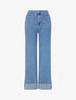 Jean push up à 4 poches - Bleu - 1