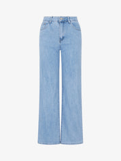 Jean grande taille coupe droite - Bleu - 1