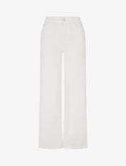 Jean wide leg taille haute - Écru - 1