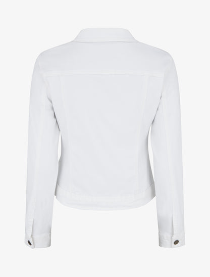 Veste en jean ajustée - Blanc - 2