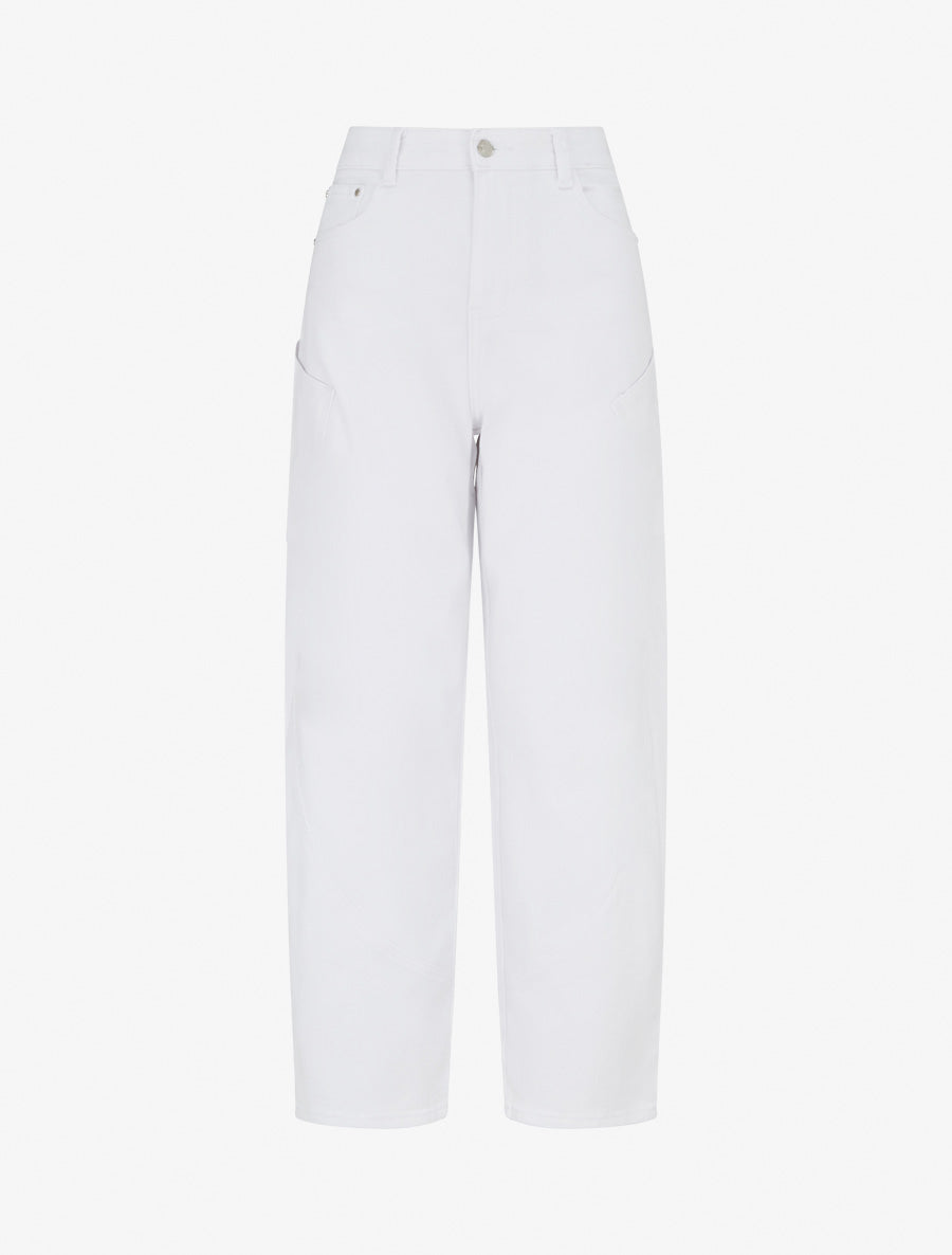 Jean a 7 tasche a taglio dritto - Bianco
