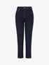 Jean taille haute coupe mom - Bleu brut - 1