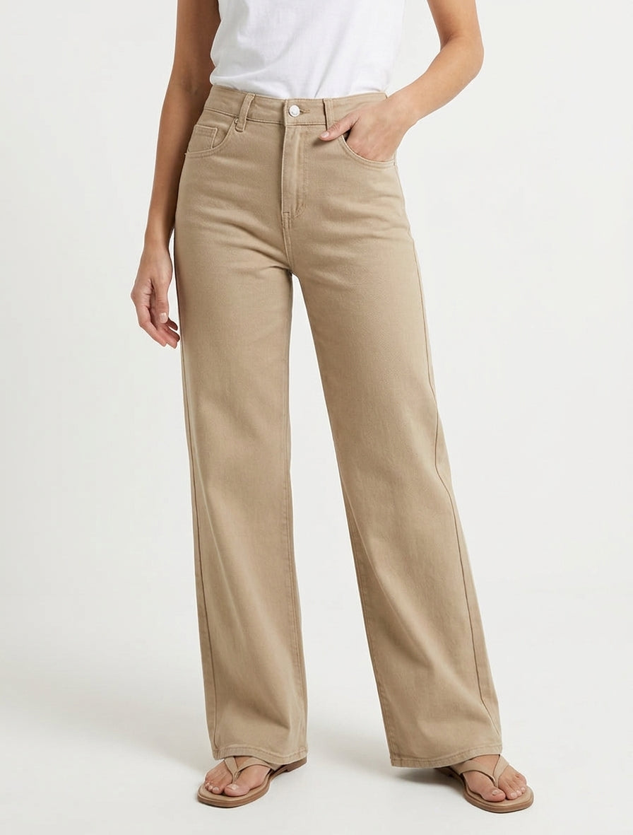 Jean a vita alta con taglio wide leg - Talpa