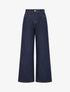 Jean wide leg grande taille - Bleu brut - 1