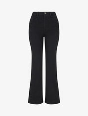 Jean droit taille haute - Noir - 1