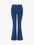 Jean flare taille haute - Bleu denim - 1