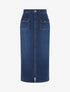 Jupe en denim à 4 poches - Bleu denim - 1