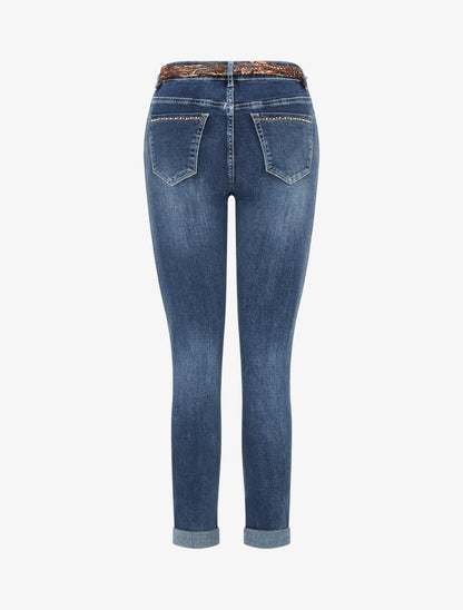Jean à revers coupe skinny - Bleu denim - 2