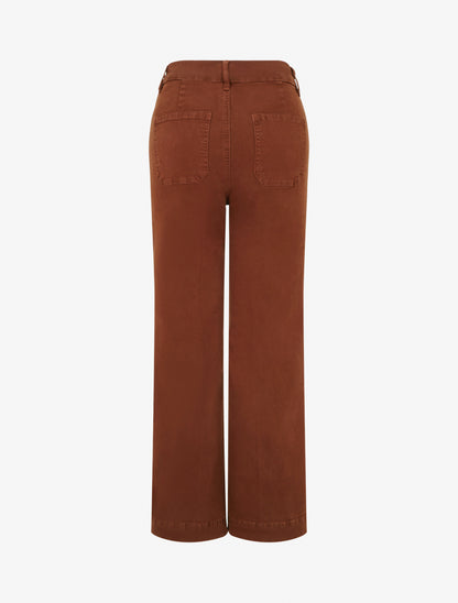 Jean uni wide leg - Rouille - 2