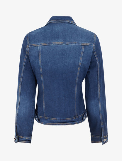 Veste en jean ajustée - Bleu - 2