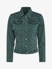 Veste en jean stretch - Vert - 3