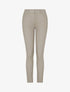 Pantalon slim en simili effet enduit - Beige - 1