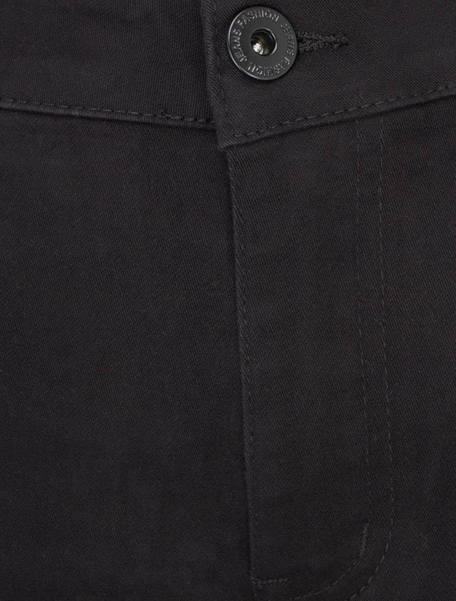 Jean uni coupe droite - Noir - 3