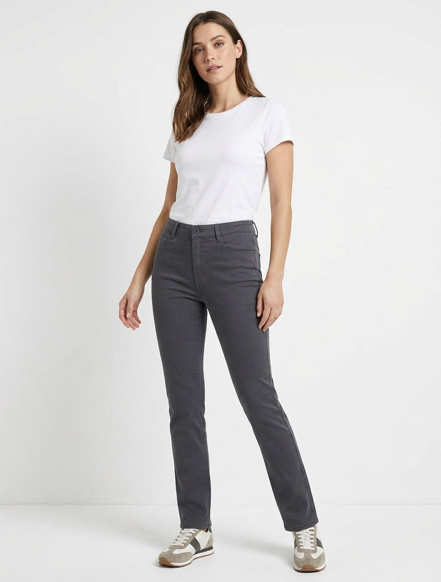Jean taglio dritto uniforme - Grigio scuro