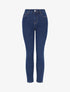 Jean skinny doublé polaire - Bleu brut - 1