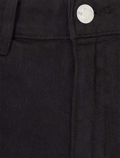 Jean wide leg uni - Noir - 3