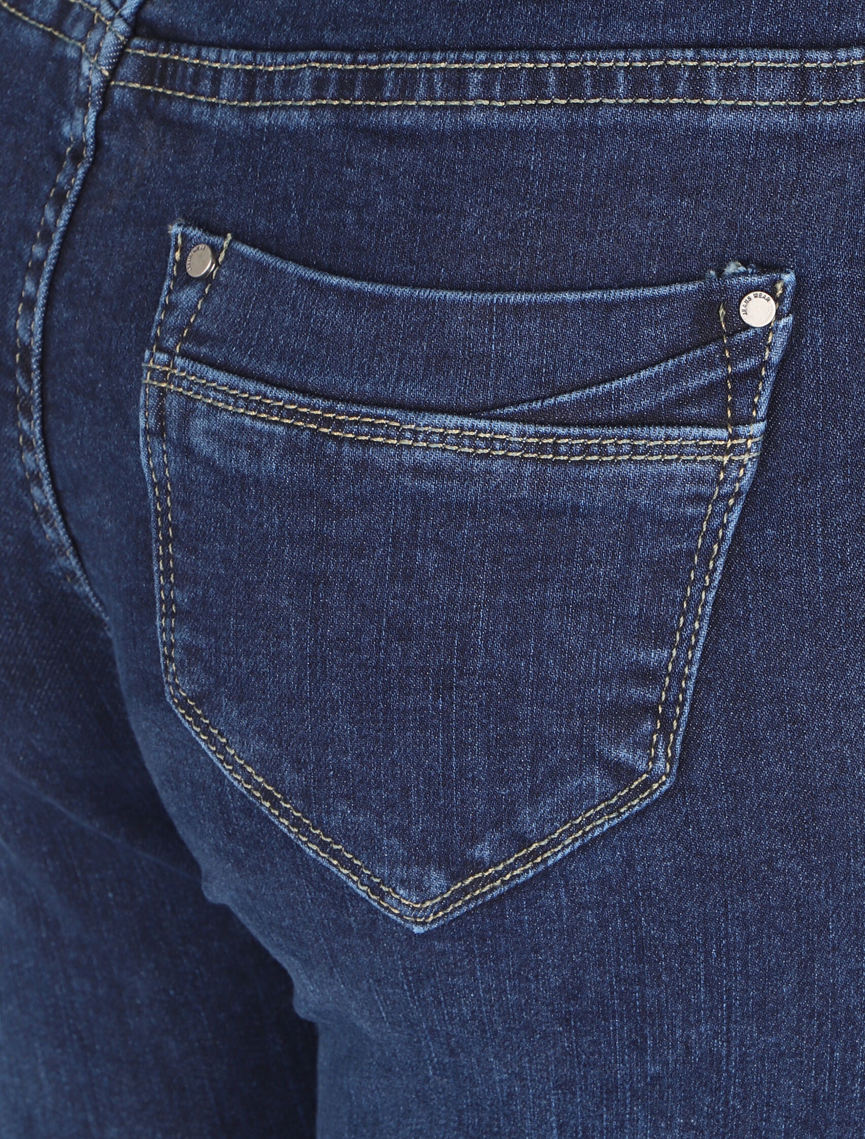 Jean slim stretch à taille haute - Bleu denim - 3