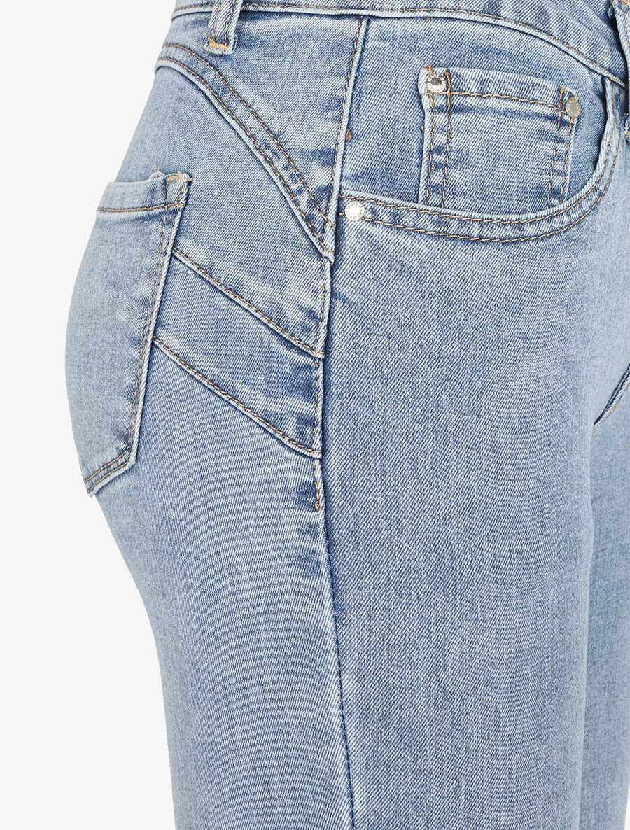 Jeans push up coupe slim - Bleu clair - 3