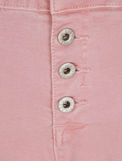 Jean slim effet froissé - Rose - 3