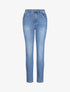 Jean grande taille slim à taille haute - Bleu - 1