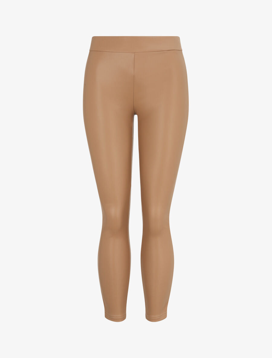Legging uni en simili - Camel - 4