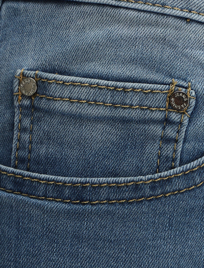 Jean slim delavé push up - Bleu denim - 3