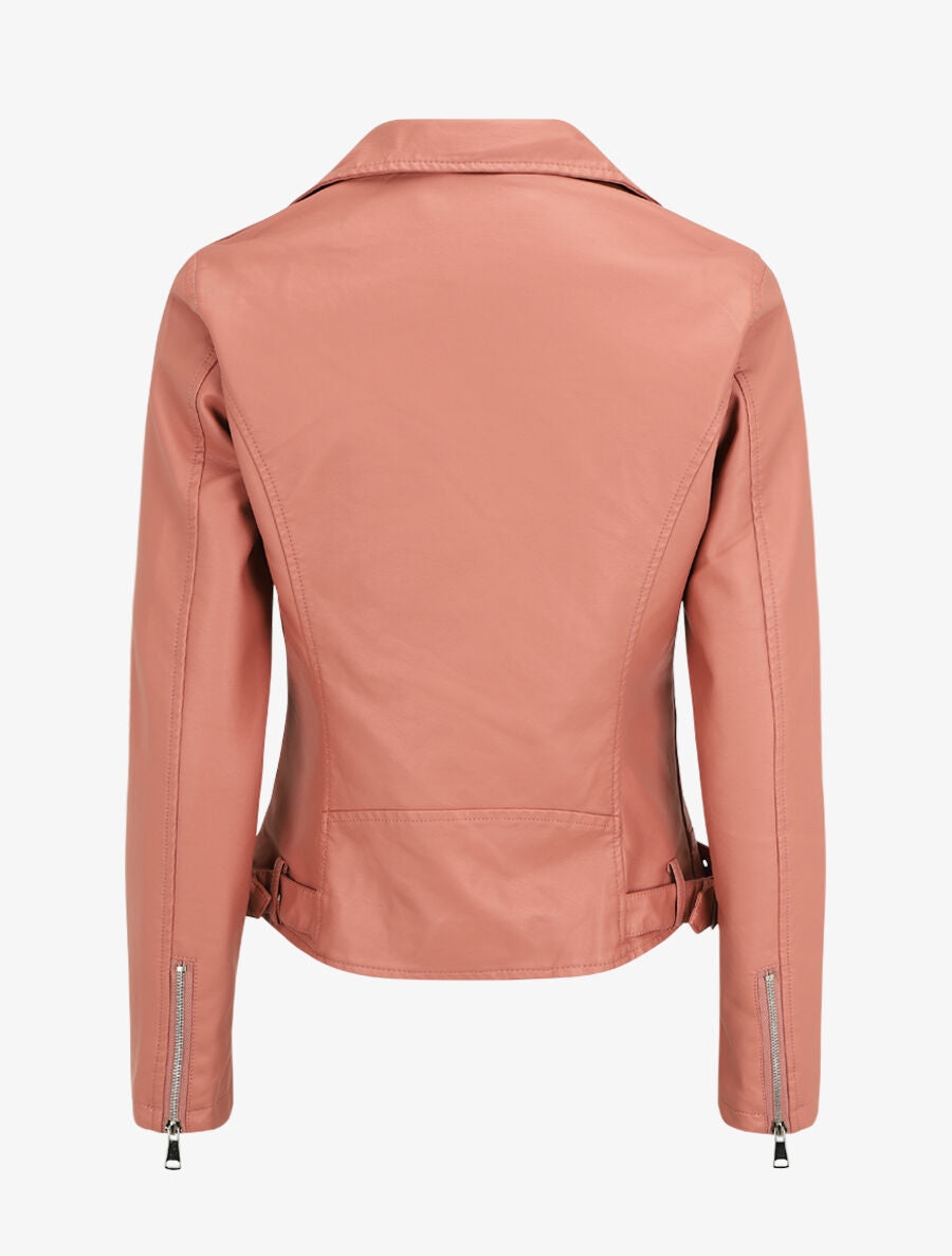 Perfecto en simili à sangles - Rose - 2