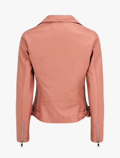 Perfecto en simili à sangles - Rose - 2