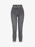 Jean mom fit taille haute boutonnée - Gris - 1