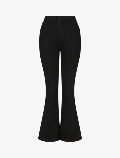 Jean strech coupe flare - Noir - 1