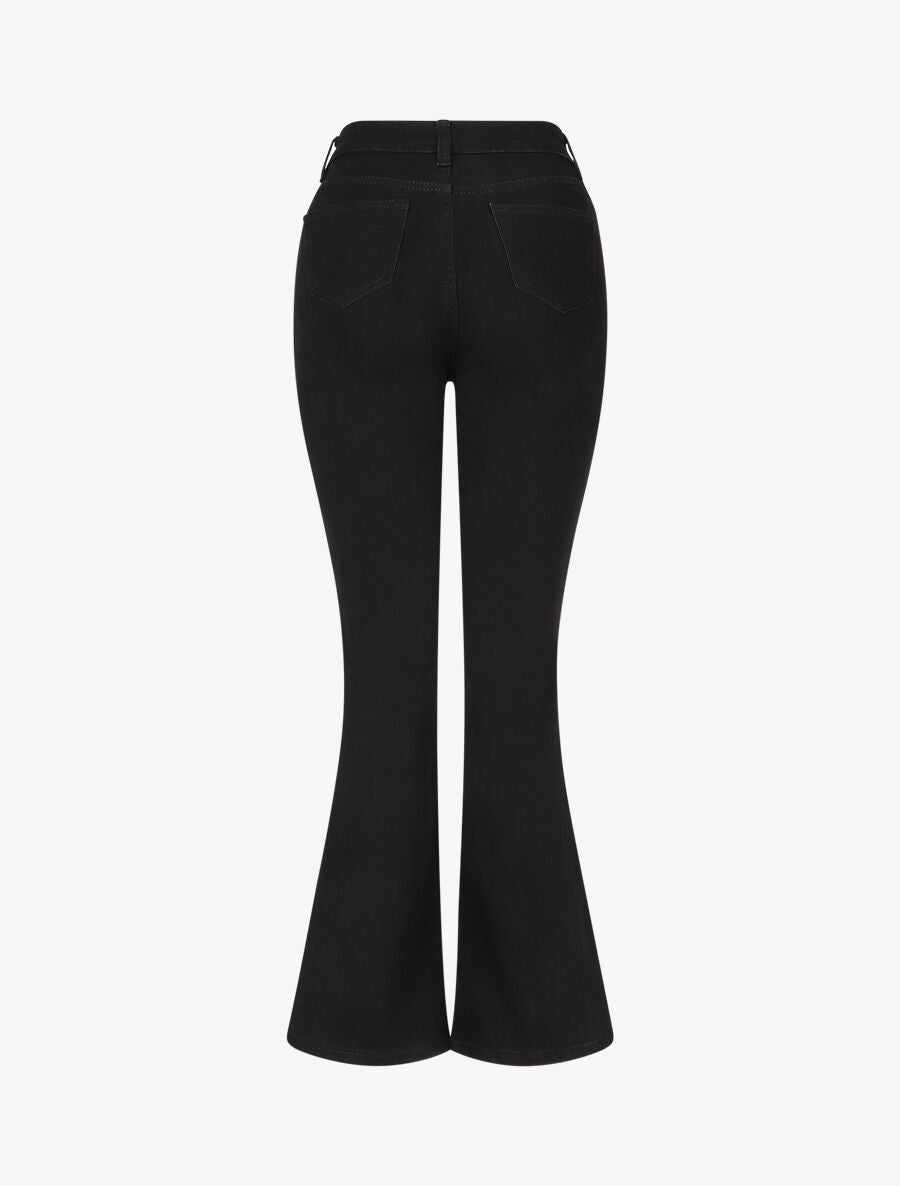 Jean strech coupe flare - Noir - 2