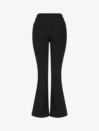 Jean strech coupe flare - Noir - 2