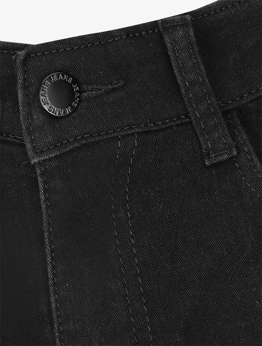 Jean strech coupe flare - Noir - 3