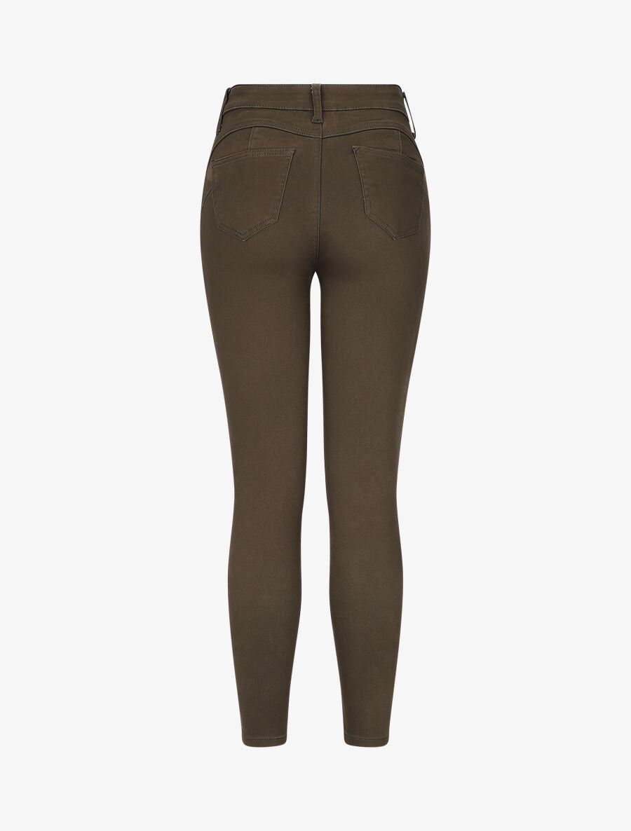 Jean skinny 7/8 push up - Kaki - 2