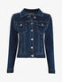 Veste en jean ajustée - Bleu - 1