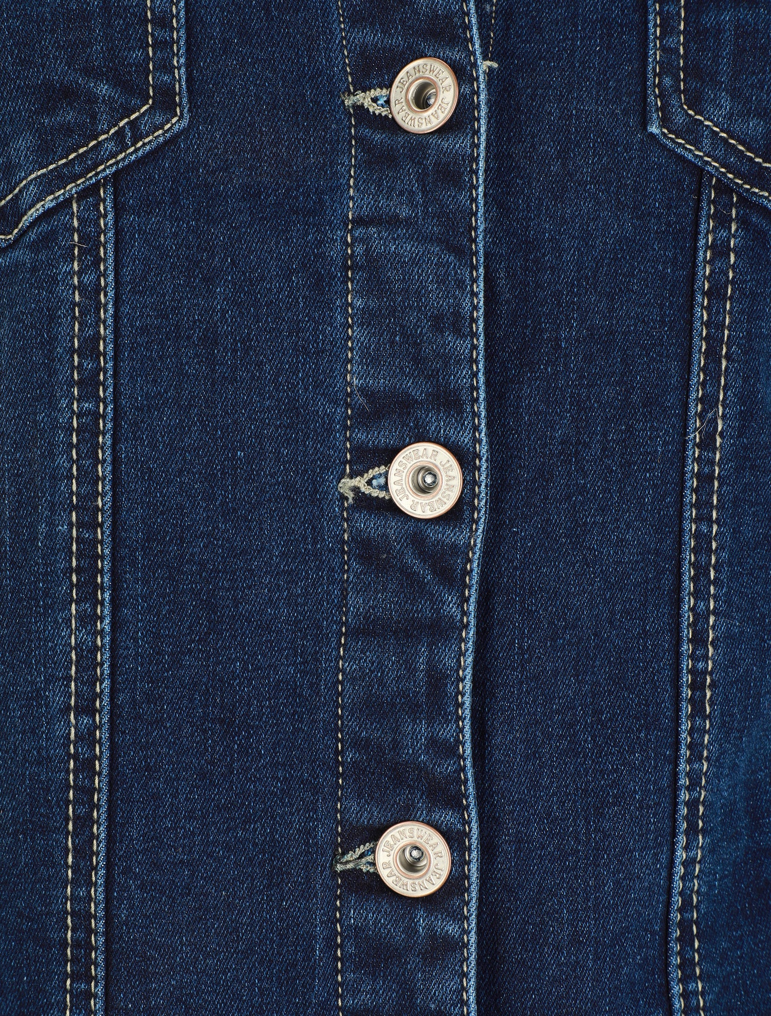 Veste en jean ajustée - Bleu - 3
