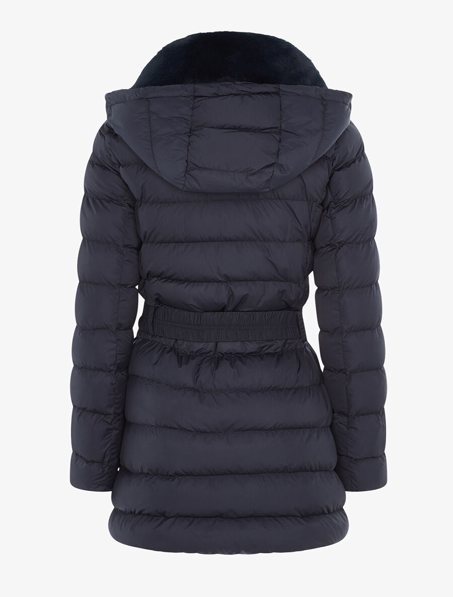 Doudoune matelassée zip en biais - Marine - 2