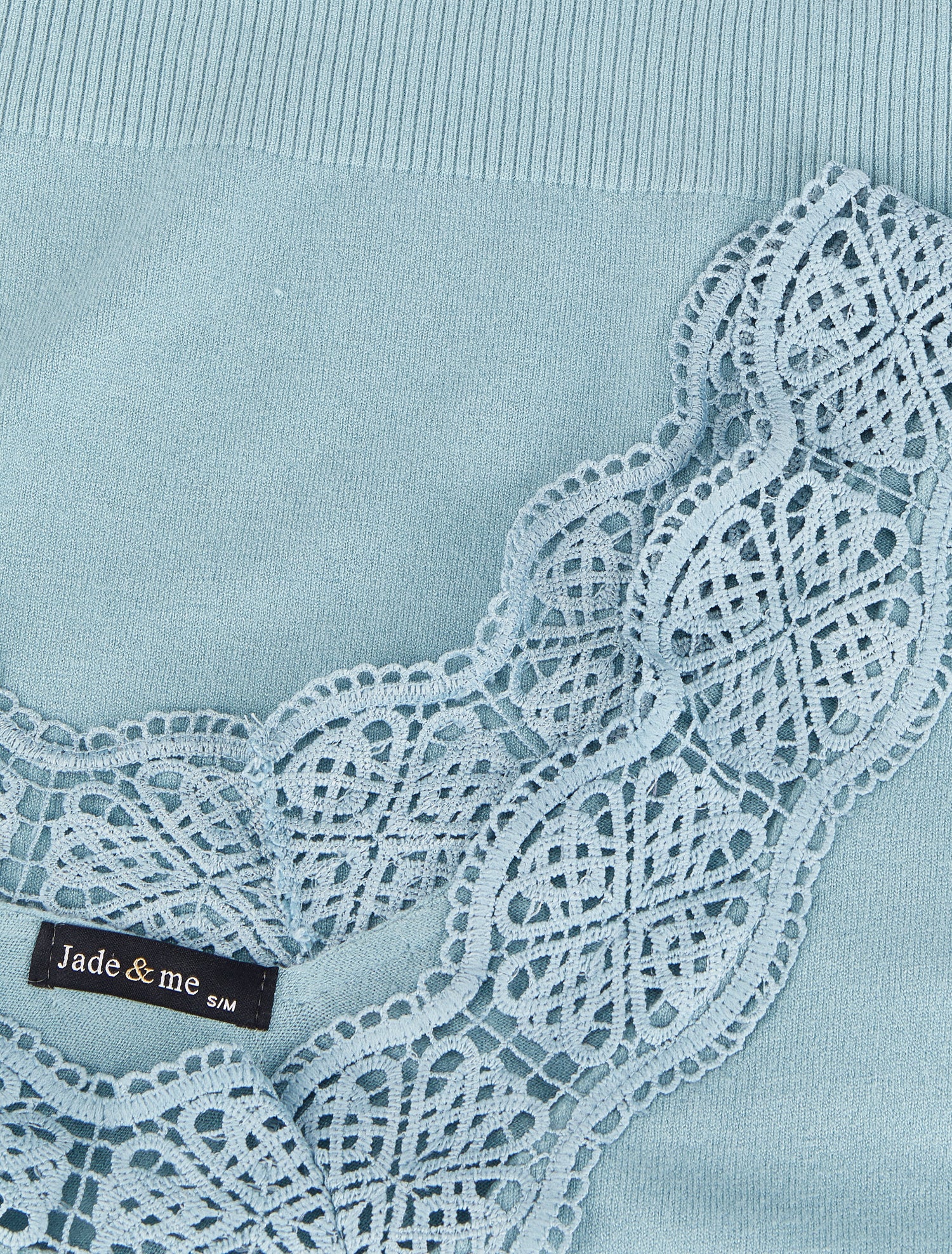Pull à décolleté profond en U - Bleu ciel - 3