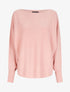 Pull fin oversize chauve-souris irisé - Rose - 1