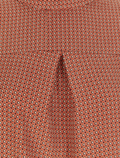Blouse à motifs géométriques - Rouge - 3