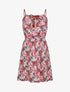 Robe patineuse à imprimé multi-fleurs - Rose - 5