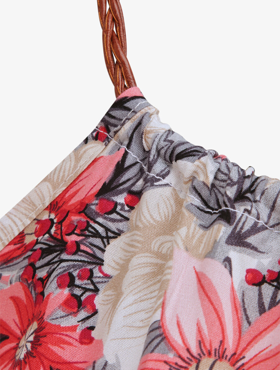 Robe patineuse à imprimé multi-fleurs - Rose - 3