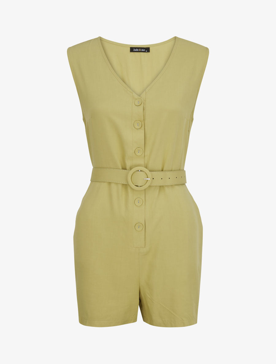 Combishort fluide - Vert tilleul - 1