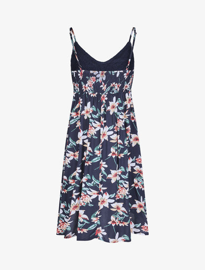 Robe à buste en crochet - Marine - 2